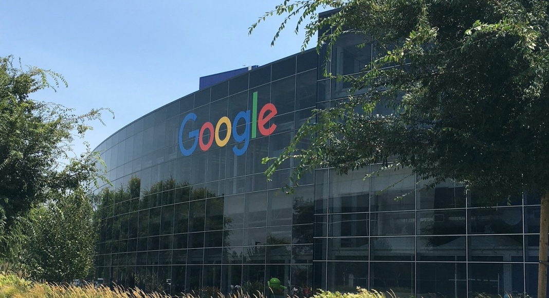 The exterior of Google's headquarters in Mountain View